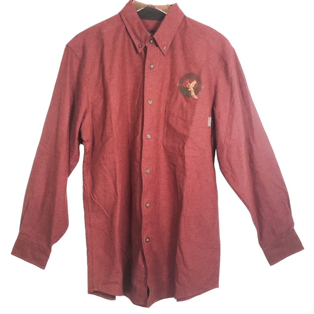 Vintage Woolrich Chamois Red Rock Heather Button Shirt NWT